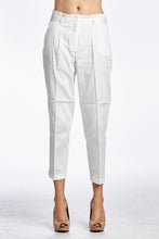 Load image into Gallery viewer, Women's White Stretch Capris