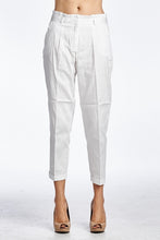 Load image into Gallery viewer, Women's White Stretch Capris