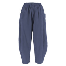 Load image into Gallery viewer, Fashion Women Loose Solid Cotton Linen Big Pockets Linen Casual