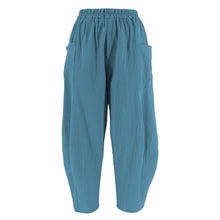 Load image into Gallery viewer, Fashion Women Loose Solid Cotton Linen Big Pockets Linen Casual
