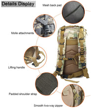Load image into Gallery viewer, 30L Military Tactical Rucksack Backpack Adjustable Travel Camping