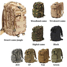 Load image into Gallery viewer, 30L Military Tactical Rucksack Backpack Adjustable Travel Camping