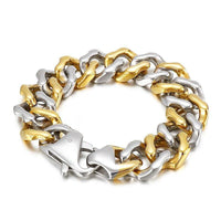 316L stainless steel men's gold bracelet, personality and creativity - Sophornlilly