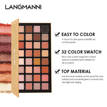 Load image into Gallery viewer, 32 Color Eye Shadow Palette Matte Pearl Glitter Eye Shadow High