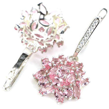 Load image into Gallery viewer, 34x16mm Jazaz Infinity Anniversary Created 5.7g Pink Morganite Green