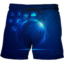 Load image into Gallery viewer, 3D Future Communication Technology Printed Mens Summer Fashion Thin