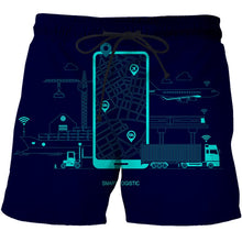 Load image into Gallery viewer, 3D Future Communication Technology Printed Mens Summer Fashion Thin
