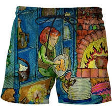 Load image into Gallery viewer, 3D Shorts Cerberus Printed Casual Swimming Beach Shorts Fashion