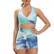 Load image into Gallery viewer, 3D Women Tie Dye Sport Shorts Printed Slim High Waist Stretchy Fitness