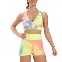 Load image into Gallery viewer, 3D Women Tie Dye Sport Shorts Printed Slim High Waist Stretchy Fitness