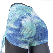 Load image into Gallery viewer, 3D Women Tie Dye Sport Shorts Printed Slim High Waist Stretchy Fitness