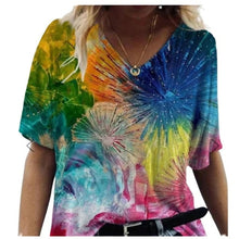 Load image into Gallery viewer, O Neck Print Summer Oversized T Shirt