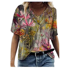 Load image into Gallery viewer, O Neck Print Summer Oversized T Shirt