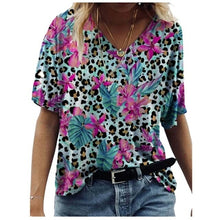Load image into Gallery viewer, O Neck Print Summer Oversized T Shirt