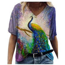 Load image into Gallery viewer, O Neck Print Summer Oversized T Shirt