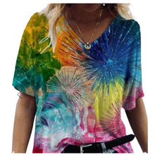 Load image into Gallery viewer, O Neck Print Summer Oversized T Shirt