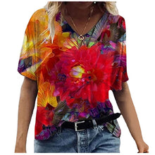 Load image into Gallery viewer, O Neck Print Summer Oversized T Shirt