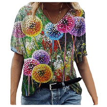 Load image into Gallery viewer, O Neck Print Summer Oversized T Shirt