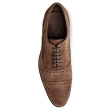 Load image into Gallery viewer, Ford Quarter Brogue Oxford Suede