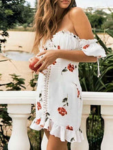 Load image into Gallery viewer, Sexy off shoulder print women