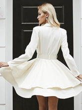 Load image into Gallery viewer, Elegant ruffle turndown collar party