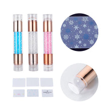 Load image into Gallery viewer, 3pcs Nail Art Stampers Double End Stampers Exquisite Colorful