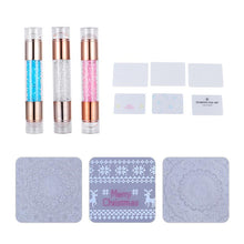 Load image into Gallery viewer, 3pcs Nail Art Stampers Double End Stampers Exquisite Colorful
