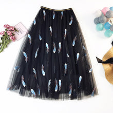 Load image into Gallery viewer, New Arrival Style Fluffy Black Skirt