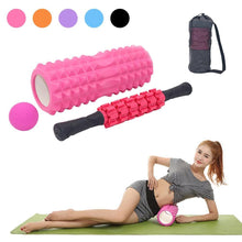 Load image into Gallery viewer, 4 in 1 Yoga Foam Roller Pilates Exercise Back Fitness Point Trigger - Sophornlilly