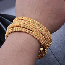 Load image into Gallery viewer, 4Pcs/lot Dubai Bangles For Women Middle East Gold Color Bangles - Sophornlilly
