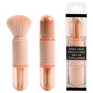 Portable Makeup Brush Set With Case 4 In 1 Mini Powder