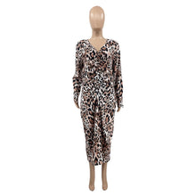 Load image into Gallery viewer, Women&#39;s Clothing V Neck Fashion Leopard Print