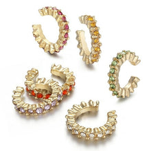 Load image into Gallery viewer, 5 Pair/set 2020 Brincos Female Rhinestone Huggie Earrings Set Amazing - Sophornlilly
