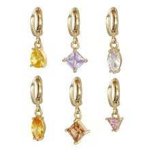 Load image into Gallery viewer, 5 Pair/set 2020 Brincos Female Rhinestone Huggie Earrings Set Amazing - Sophornlilly