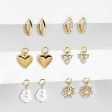 Load image into Gallery viewer, 5 Pair/set 2020 Brincos Female Rhinestone Huggie Earrings Set Amazing - Sophornlilly