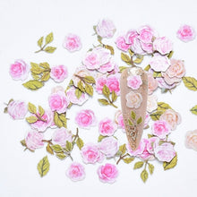 Load image into Gallery viewer, 5000 pcs/bag Nail Art Flower Sequins Decals Charming Rose Leaves