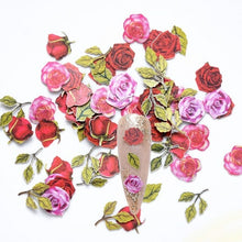 Load image into Gallery viewer, 5000 pcs/bag Nail Art Flower Sequins Decals Charming Rose Leaves