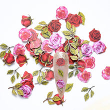 Load image into Gallery viewer, 5000 pcs/bag Nail Art Flower Sequins Decals Charming Rose Leaves