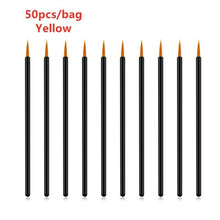 Load image into Gallery viewer, 50pcs Disposable Eyeliner Brushes Individual Applicator Superfine