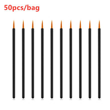 Load image into Gallery viewer, 50pcs Disposable Eyeliner Brushes Individual Applicator Superfine