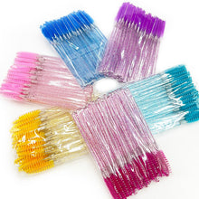 Load image into Gallery viewer, 50pcs Eyelash Brushes Makeup Brushes Disposable Mascara Wands