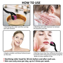 Load image into Gallery viewer, Derma Roller Microneeddle Roller for Face Microneedling 0.2/0.3mm