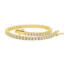 Load image into Gallery viewer, Cubic Zirconia CZ HIP Hop Bling Women Girl Jewelry 3MM CZ Thin