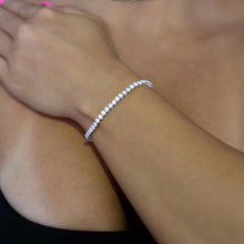 Load image into Gallery viewer, Cubic Zirconia CZ HIP Hop Bling Women Girl Jewelry 3MM CZ Thin