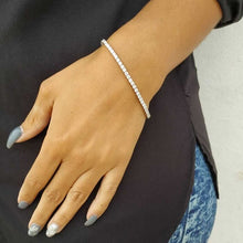 Load image into Gallery viewer, Cubic Zirconia CZ HIP Hop Bling Women Girl Jewelry 3MM CZ Thin