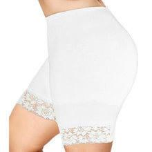Load image into Gallery viewer, 5XL Plus Size Women Short Leggings With Lace Trim Under Skirt Pants