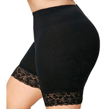 Load image into Gallery viewer, 5XL Plus Size Women Short Leggings With Lace Trim Under Skirt Pants
