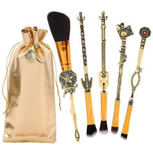Load image into Gallery viewer, 5pcs/set Anime Jojo Bizarre Adventure Makeup Brush Cosplay Accessories