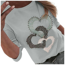Load image into Gallery viewer, 5xl Plus Size Heart Print Women's Blouse Spring Fashion Long Sleeves