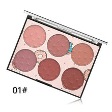 Load image into Gallery viewer, 6 Colors Blush Naturally And Long Lasting Skin Friendly Blush Palette - Sophornlilly